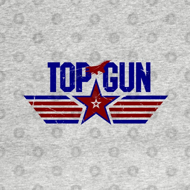 top gun retro emblem by HANASUISI